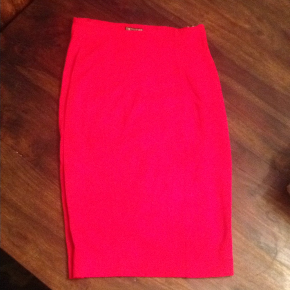 Express Red Hot Pencil Skirt